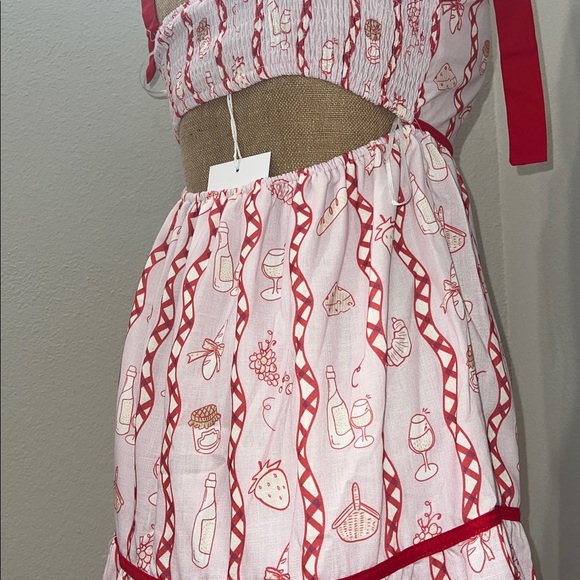 Red & Pink Maxi Dress Small 💗♥️ 🧁 dopamine dressing - Picture 8 of 11